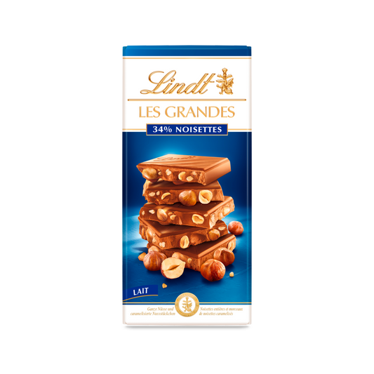 Lindt Tablet Large milk 34% Hazelnuts 150G -B62