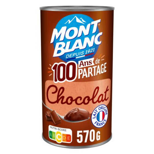 MONT BLANC Crème dessert chocolat 570g -D92/93/94