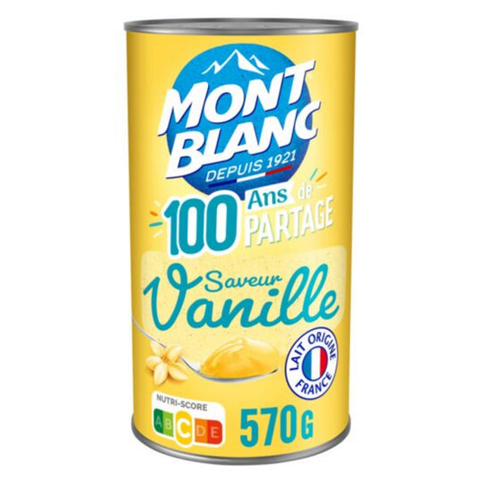 MONT BLANC Crème dessert vanille 570g -D62/60/44
