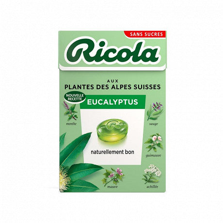RICOLA Eucalyptus sans sucres 50g -B22