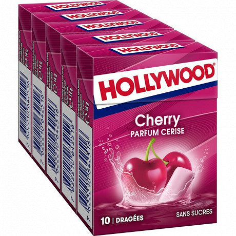 HOLLYWOOD Chewing-gum cerises 5x14g  B52