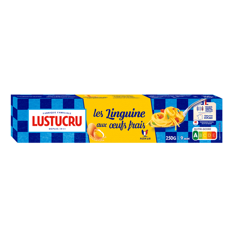 LUSTUCRU Pâtes linguine aux oeufs frais 250 g  -C133