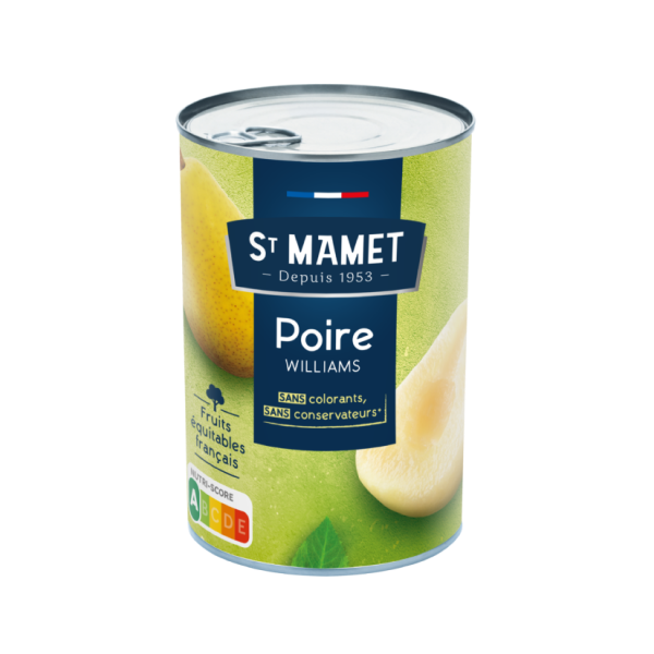 SAINT MAMET Fruits au sirop demipoires Williams 225g -I83