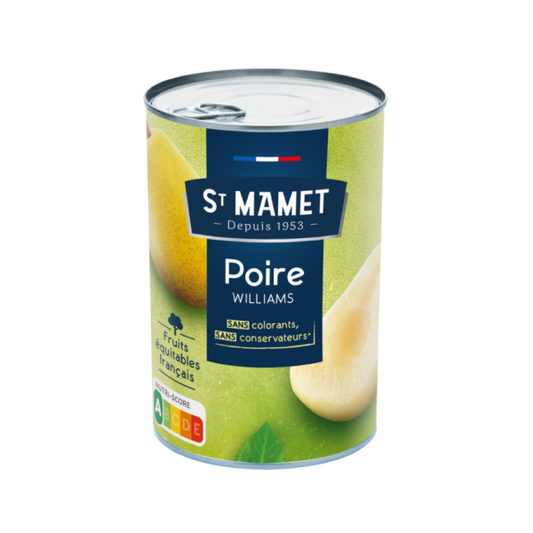 SAINT MAMET Fruits au sirop demipoires Williams 225g -I83
