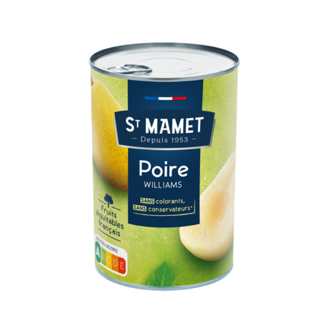 SAINT MAMET Fruits in syrup half Williams pears 225 g I82