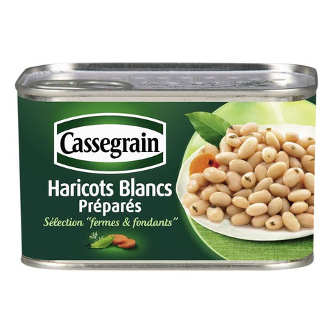 CASSEGRAIN Cooked vegetables white beans 250g -I53