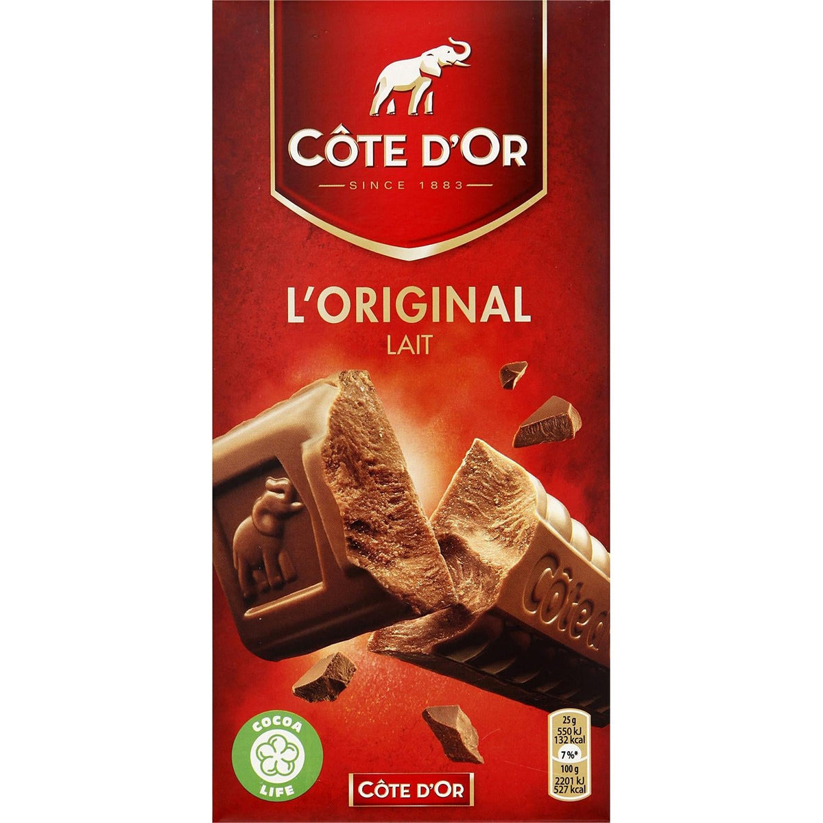 COTE D'OR Chocolat au Lait Extra Fin 200g  B62
