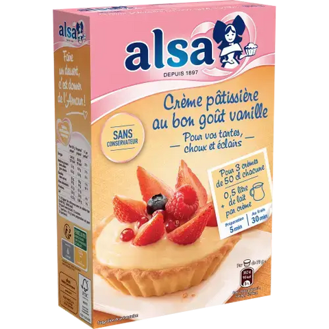 ALSA Crème Pâtissière Onctueuse 390g -E122