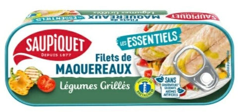 SAUPIQUET Filets de maquereaux légumes grillés 120g C32