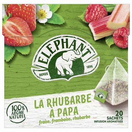 ELEPHANT Infusion fraise framboise rhubarbe 38g F103