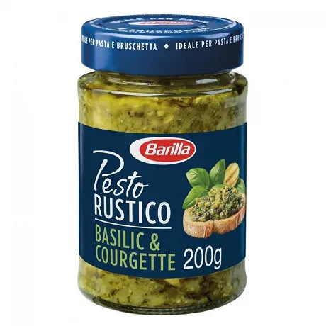 BARILLA Pesto rustico basilic & courgettes 200g DLUO 29/11/2024 -G62