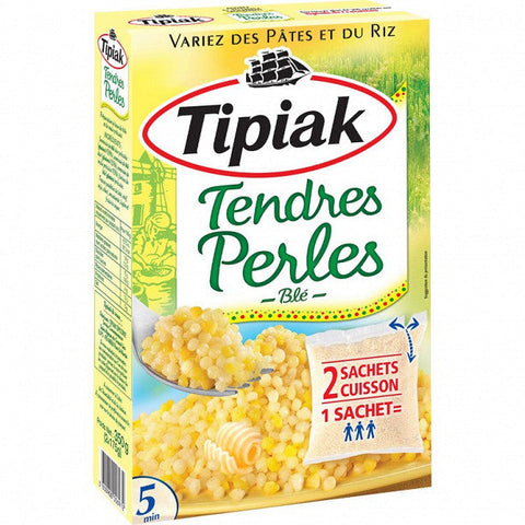TIPIAK Tendres perles de blé 2x175g DLUO 01/06/2024  DLUO 01/12/24 -H133