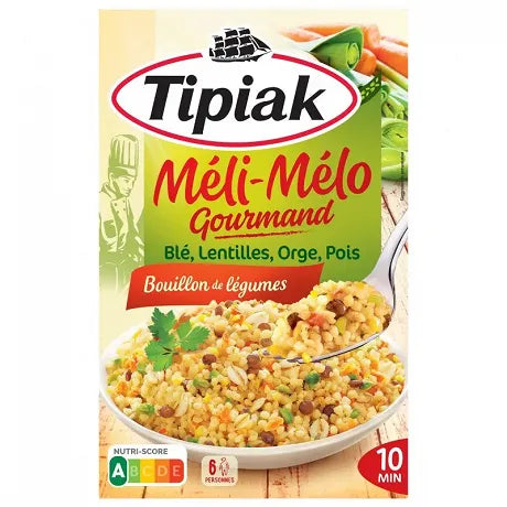 TIPIAK Méli-mélo gourmand céréales légumes secs 330g