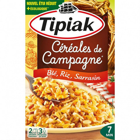 TIPIAK Céréales de campagne blé riz sarrasin 2x165g -G111