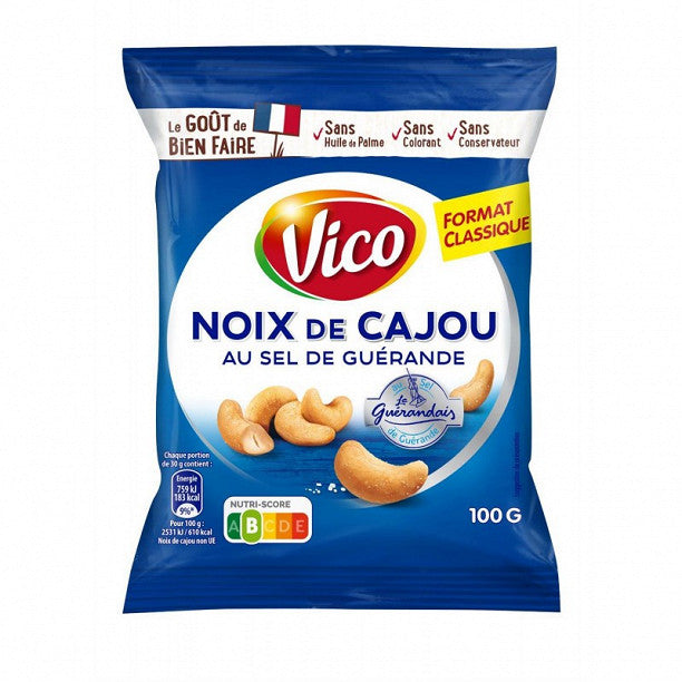 VICO Cashew nuts with Guérande salt 100g BBD 01/06/2024 -H61