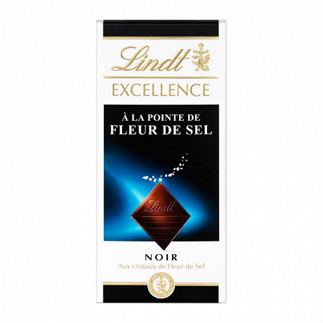 LINDT Excellence Noir/Fleur de Sel 100g — Épicerie française Montréal | Euro-Market