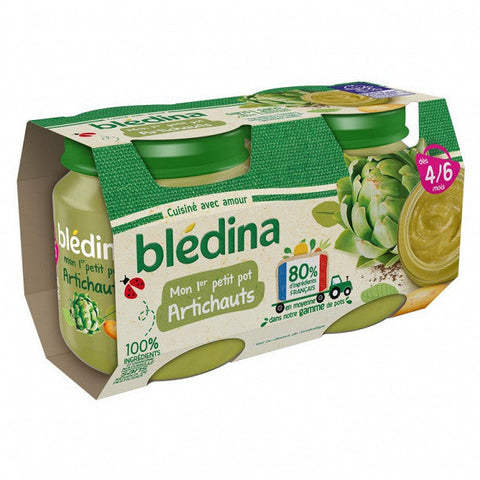 BLEDINA Pots artichauts 2x130g -D13