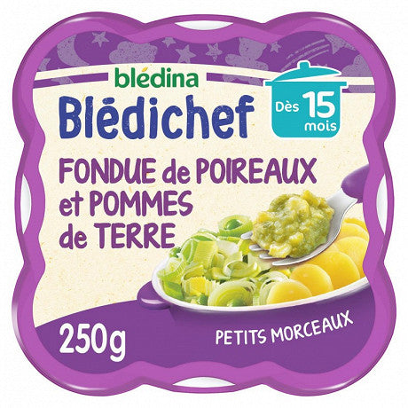 BLEDINA Bledichef fondue de poireaux et pommes de terre dès 15 mois 250g -D24