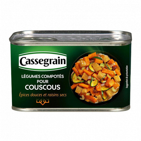 CASSEGRAIN Légumes couscous, épices douces et raisins secs 375g -I61