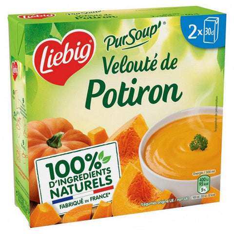 LIEBIG PurSoup' pumpkin soup with fresh cream 2x30cl g14 BBD 11/30/2024 -G15