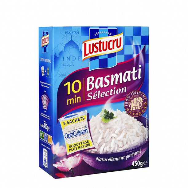LUSTUCRU Fragrant basmati rice selection 10min cooking bag 5x90g
