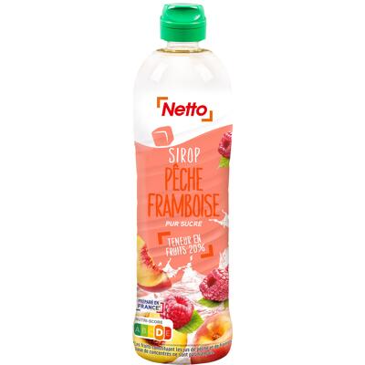 Peach / raspberry syrup 75cl -f31
