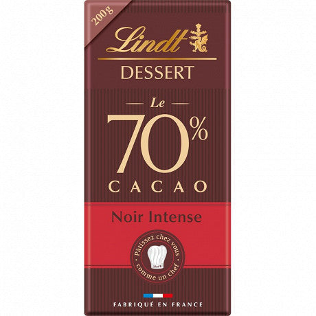 LINDT dessert 70% noir intense 200g — Épicerie française Montréal | Euro-Market