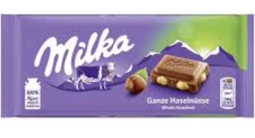 Milka whole hazelnuts 100g -B83