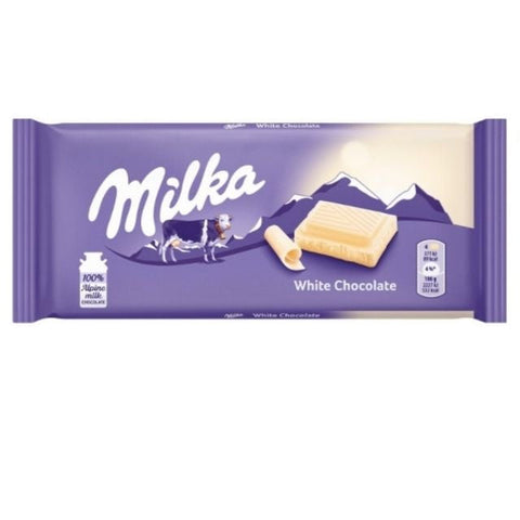 MILKA White Chocolate Bar 100g.