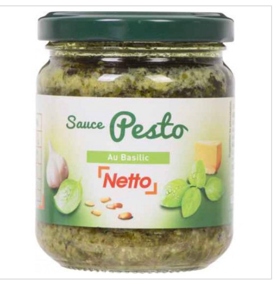 NETTO SAUCE PESTO VERT 190G  -I134