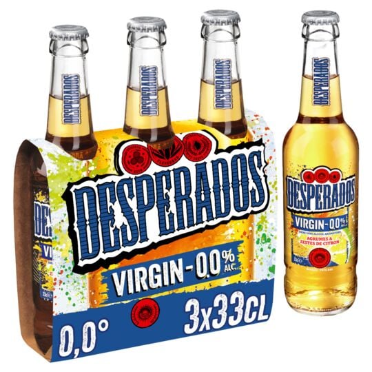 DESPERADOS Bière  sans alcool pack 3x33cl