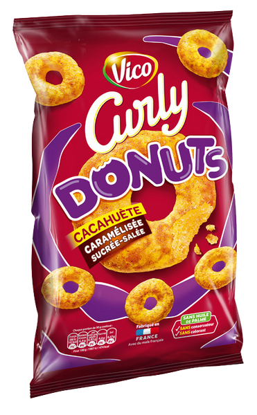 CURLY DONUTS CACAHUETE CARAMELISEE - Vico