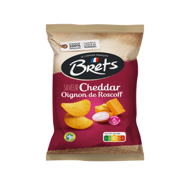 Bret's - Chips Saveur Cheddar et Oignon de Roscoff- (125g) -CH