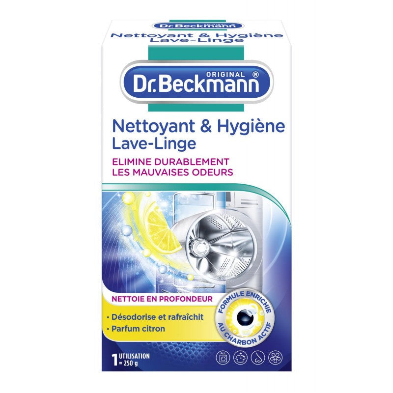 DR BECKMAN Nettoyant et hygiène lave-linge 250g