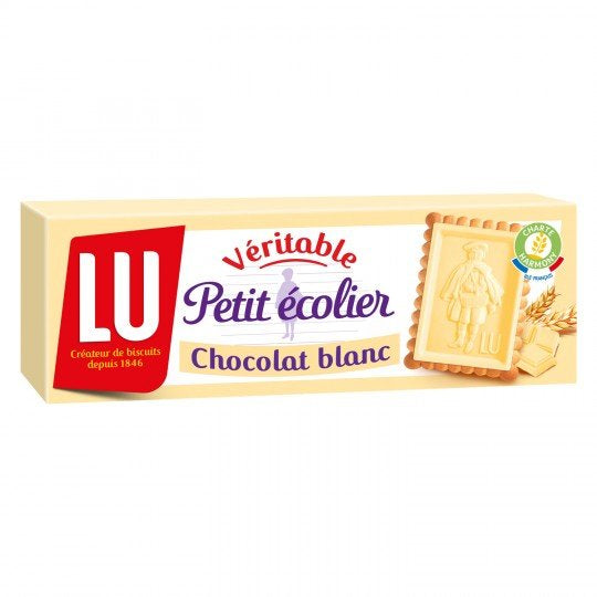 LU Petit Ecolier Chocolat blanc 150g DLUO 31/05/24 - A163