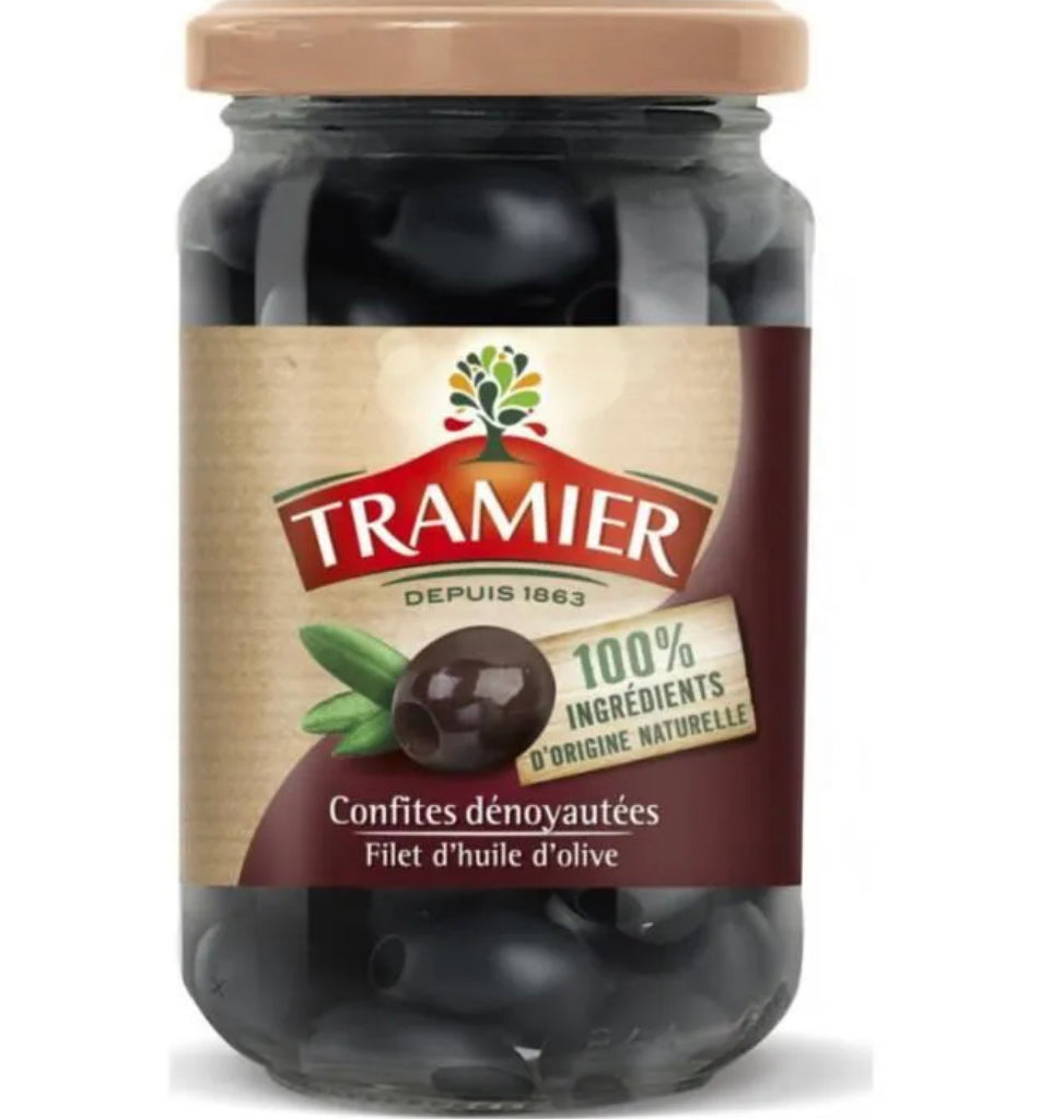 Tramier olives noires dénoyautées confit 150g  I133