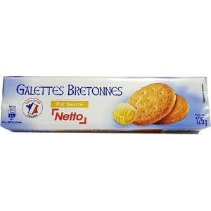 NETTO Galette Bretonne Pur Beurre 125g DLUO 31/06/2024 -A64-60