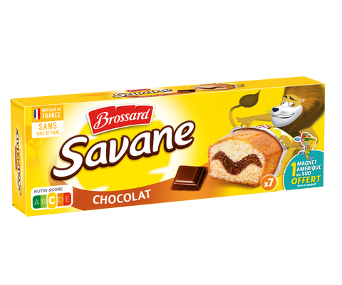 Gâteaux Brossard - Savane Pocket Chocolat - 210g (Origine France)  - A71