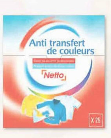 NETTO Lingettes antidécolorations x25 -J50