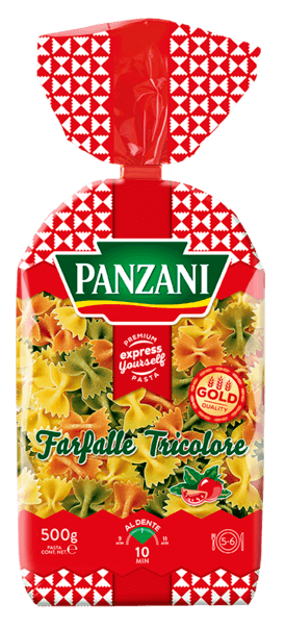 Panzani Farfalle Tricolore 500g -C64