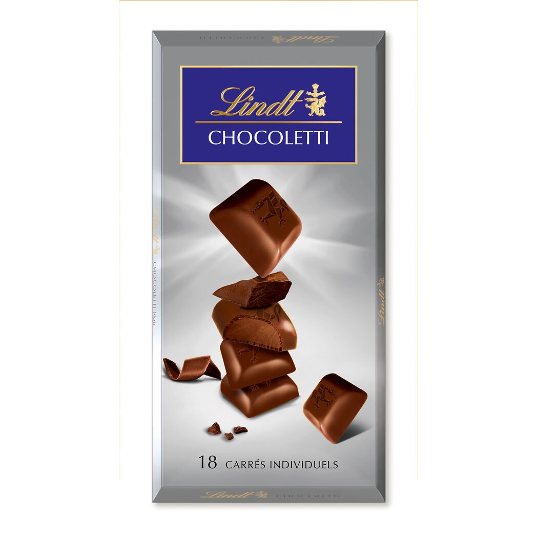 LINDT Chocoletti Tablette Noir 100 G