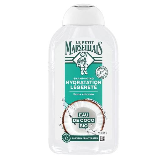 LE PETIT MARSELLAIS Shampooing Hydratation Légèreté Eau de Coco BIO 250ml -J134