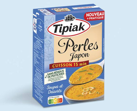 TIPIAK Perles Japon cuisson 15 min sans résidus de pesticides 350g  DLUO 01/04/26 -H131