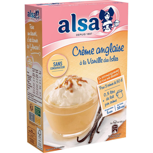 Alsa preparation for custard with vanilla 3 sachets 300g - E132