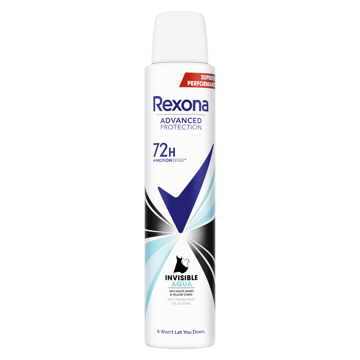 REXONA Deodorant spray invisible aqua 72h anti-marks antiperspirant 200ml J112