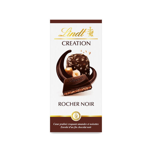 LINDT Création tablette de chocolat noir rocher noir 150g — Épicerie française Montréal | Euro-Market
