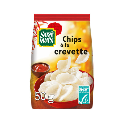 SUZI WAN Chips à la crevette 50g  DLUO 13/08/2024 - CH