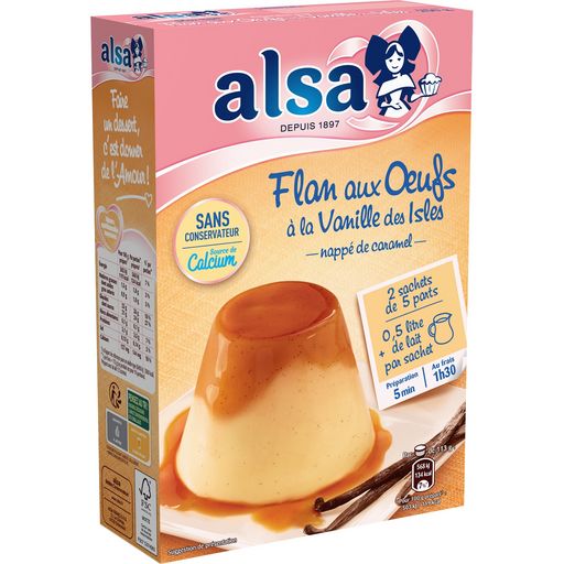 ALSA Préparation flan aux oeufs vanille des Isles 250 g