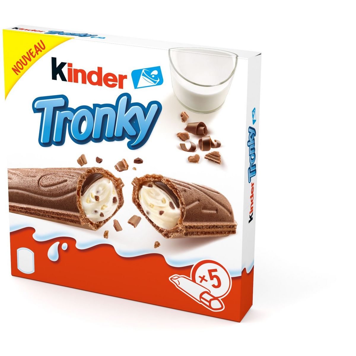 KINDER Biscuits tronky fourrés chocolat au lait 90 g (DLUO 08/11)