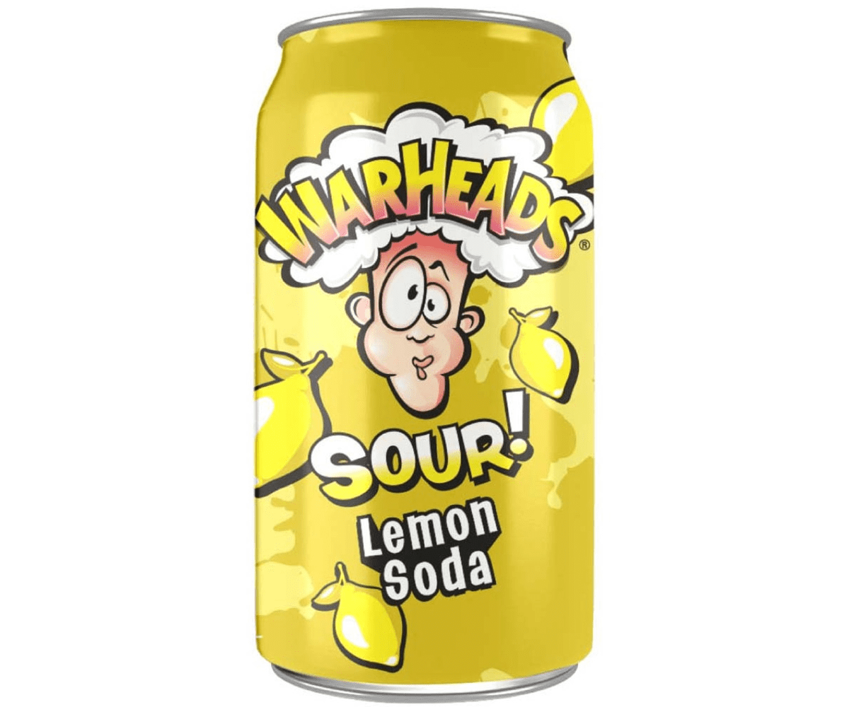 WARHEADS  Sour lemon soda 355ml -D71